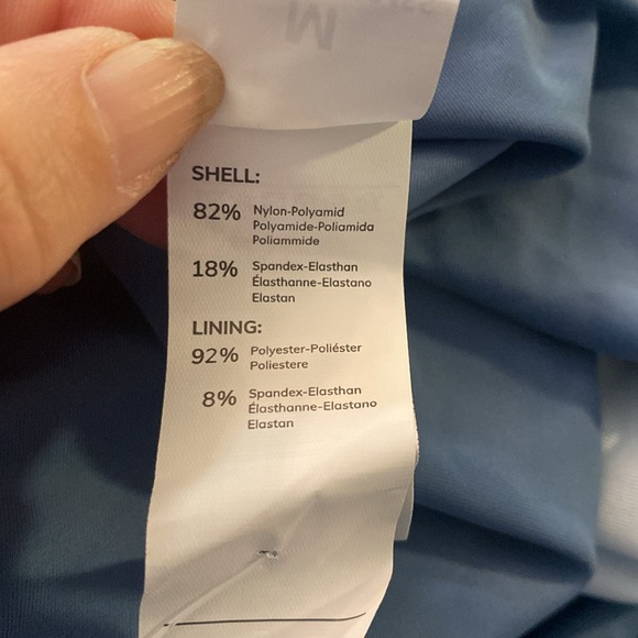 Cupshe V-Neck Side Ruching, Criss Cross Self Tie Back One Piece Swim Stone Blue - Picture 13 of 14